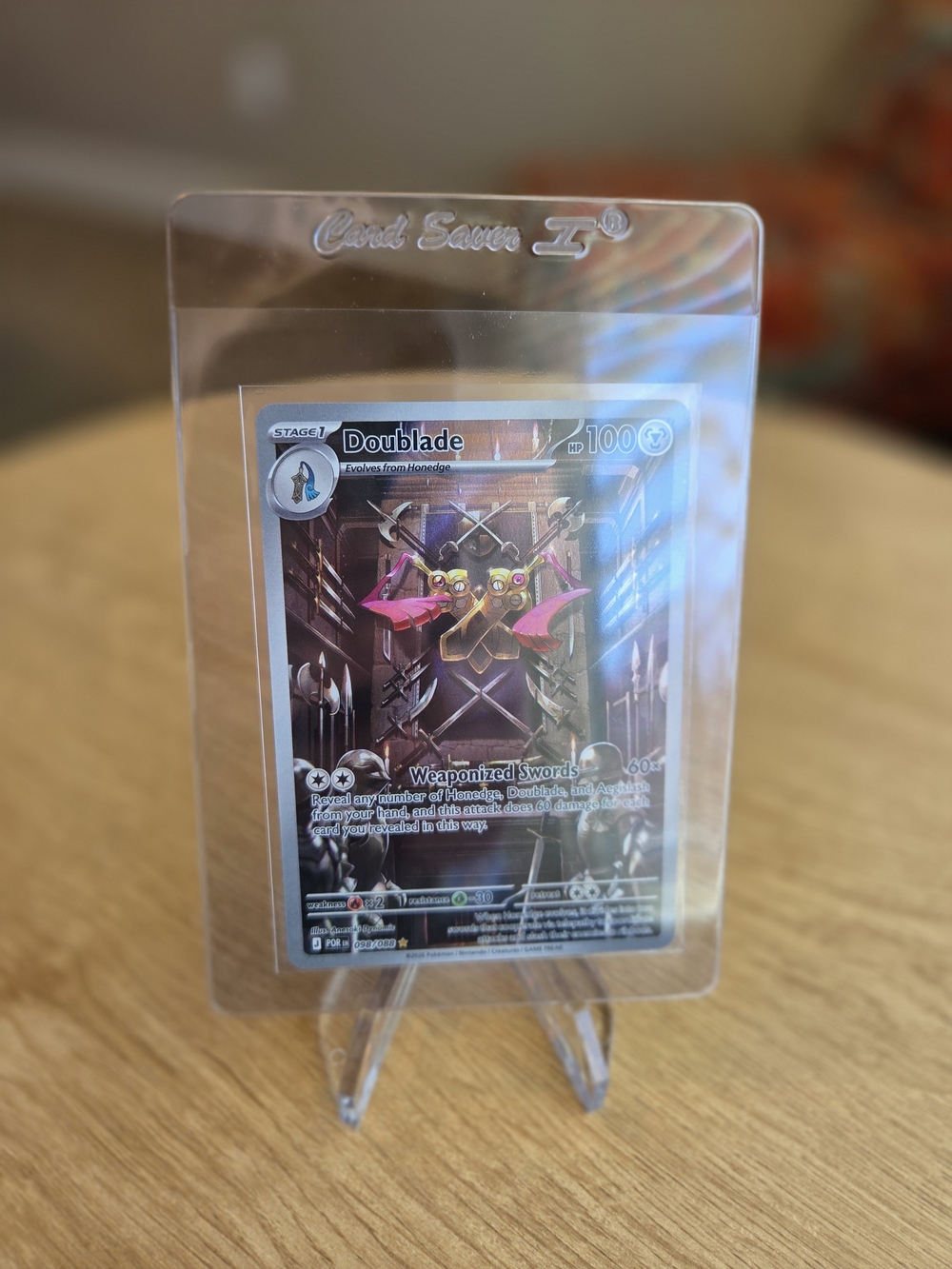 Pokémon Doublade Full Art Card From Perfect Order Trading Card Set